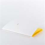 White, yellow and gold embossed Finally notebook