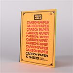 Petit cahier Carbone de 40 pages Couverture orange pages vertes