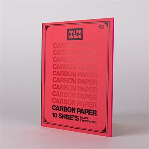 Small 40-page Carbon notebook Red cover, pink pages