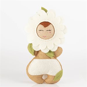 Baby Flora with belly pouch Beige