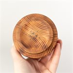 Wood soap bowl
