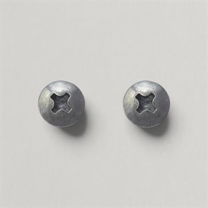 Boucles d’oreilles Vis étoile Phillips en argent oxydé
