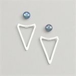 Triangle and Pearl Ear Jackets – black pearl