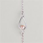 Bracelet Goutte et perle d’eau douce – perle rose – M / G