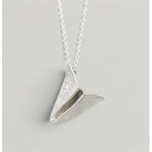 Origami Paper Plane Pendant