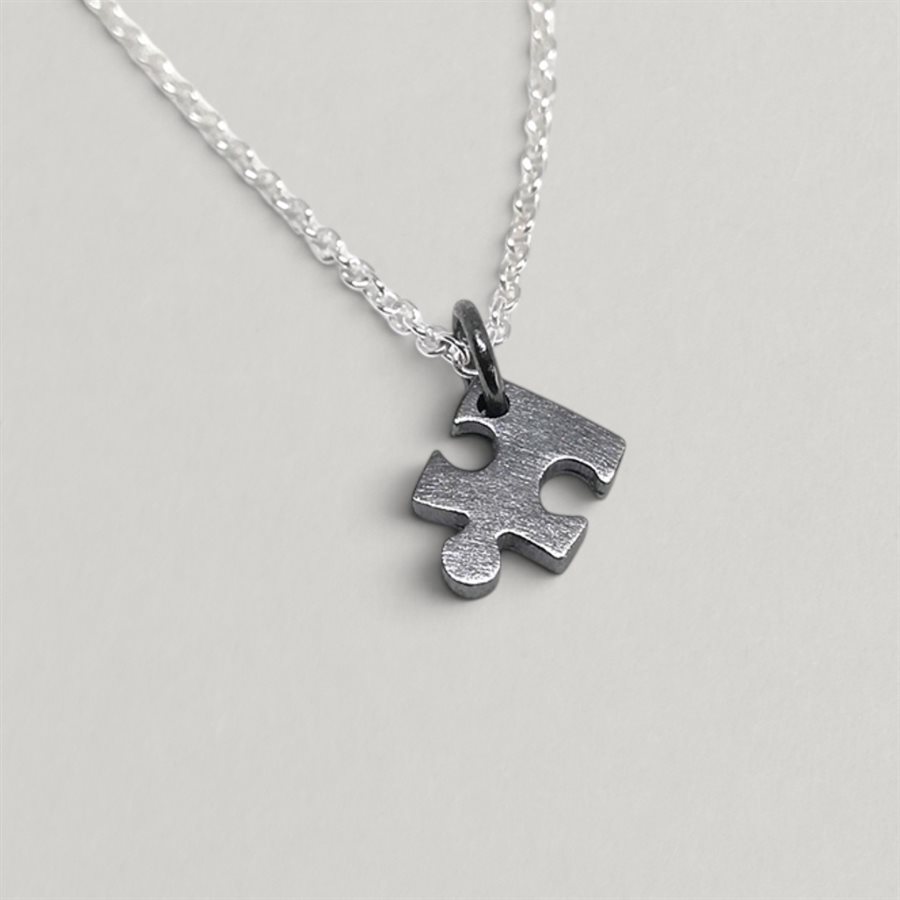 Pendentif Casse-tête en argent oxydé