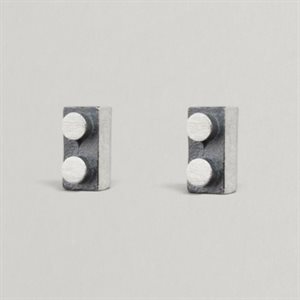 Boucles d’oreilles Bloc Nano rectangle