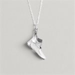 Pendentif Chaussure Monopoly en argent poli