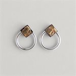Boucles d’oreilles Pyrite et cercle