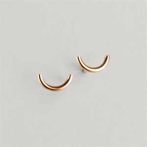 Boucles d’oreilles Symbole Parenthèse en or fusionné