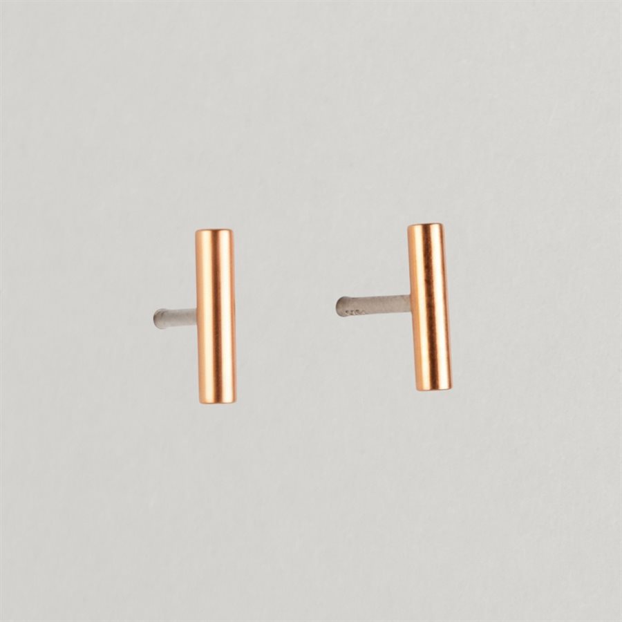 Boucles d’oreilles Symbole Barre oblique en or fusionné