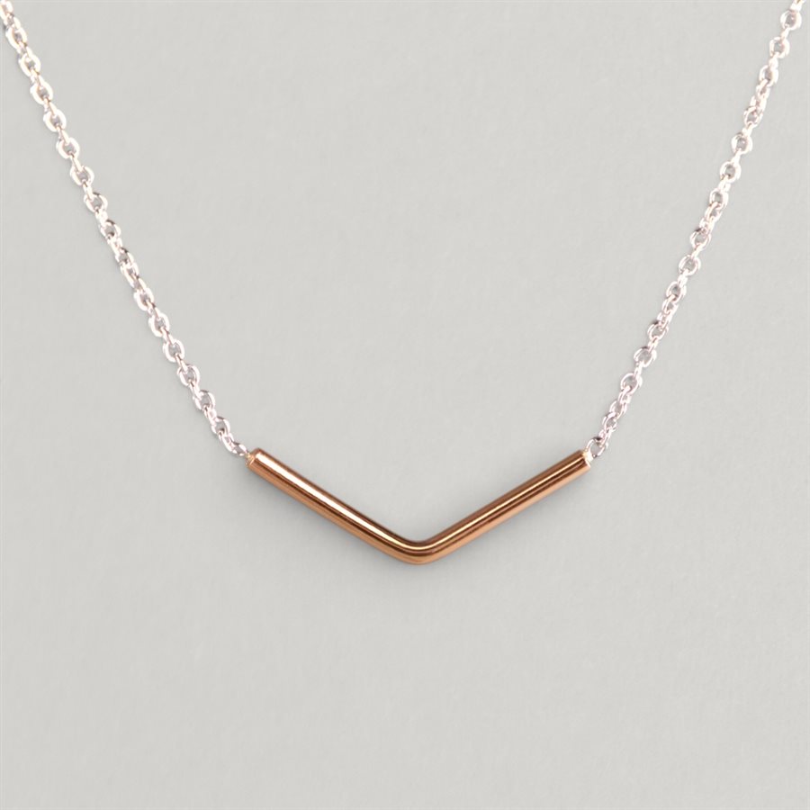 Collier Mini Guillemet en or fusionné