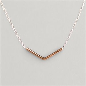 Collier Mini Guillemet en or fusionné