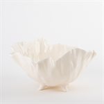 White porcelain poppy bowl