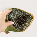 Grande pochette en laine feutrée - Verte 2