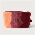 Moyenne pochette en laine feutrée - Rouge 