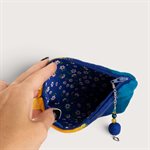 Petite pochette en laine feutrée - Bleue 4