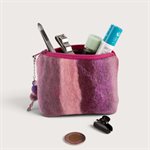 Small Felted Wool Pouch - Green 