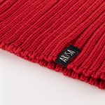 Adult merino wool neck warmer, Solid cranberry