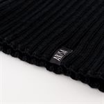 Adult merino wool neck warmer, Solid black