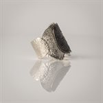 Acera adjustable ring in oxidized silver