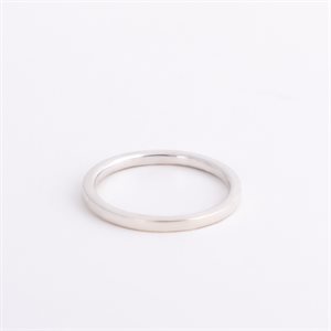 Bangle ring in silver, 2 mm, size 7