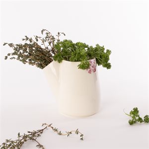 Ceramic herbs preserving pot