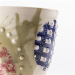 Flared ceramic mug from Rococo Bling Bling collection, model 26 