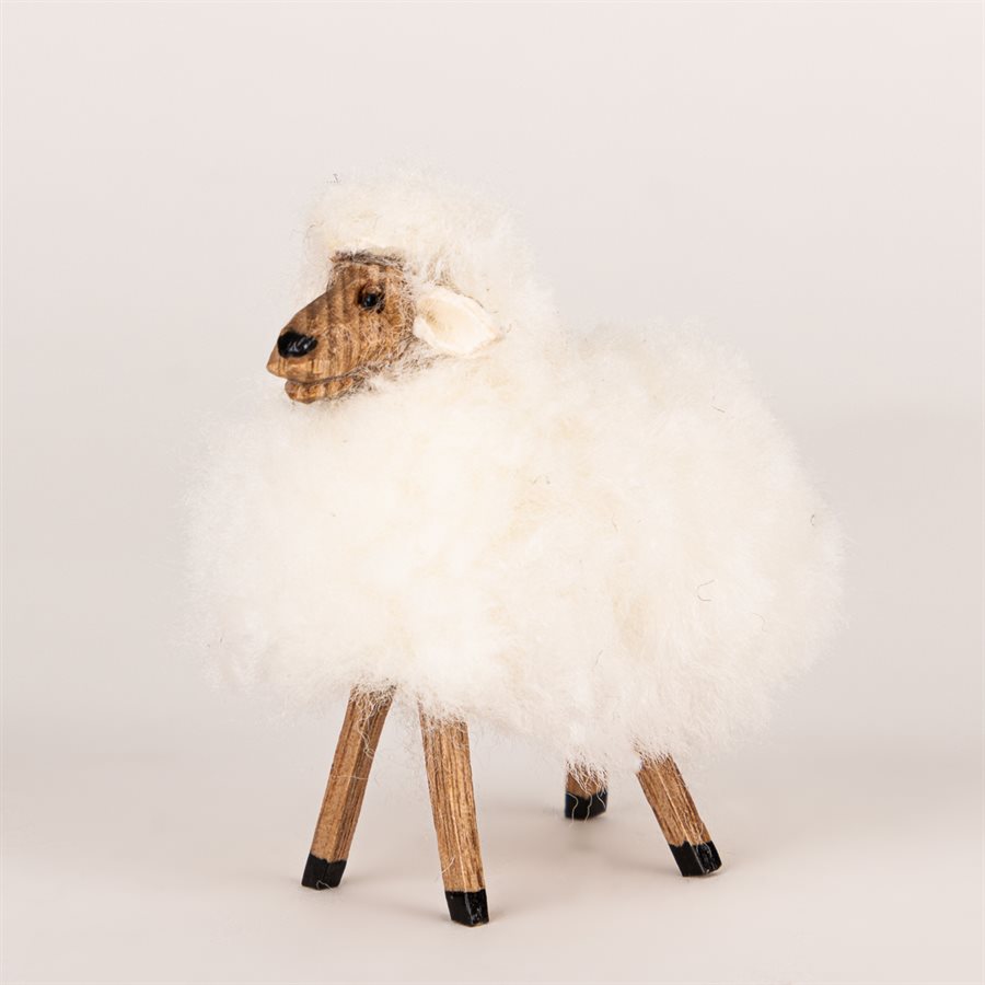 Miniature carved sheep, mini model 
