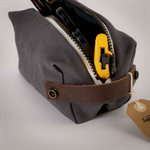 Tote case in recycladed materials Charcoal gray 