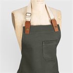 Handmade Cotton and Recycled Leather Apron – 3