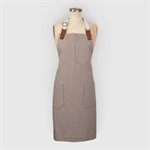 Handmade Cotton and Recycled Leather Apron – 5