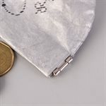 Portemonnaie en tyvek, modèle bijoux, argent et gris