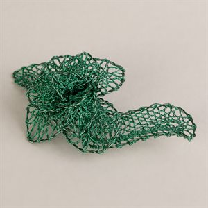 Lace brooch, small green flower model