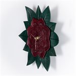 Embossed leather clock, Mandala model 
